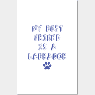 my best friend is a labrador Posters and Art